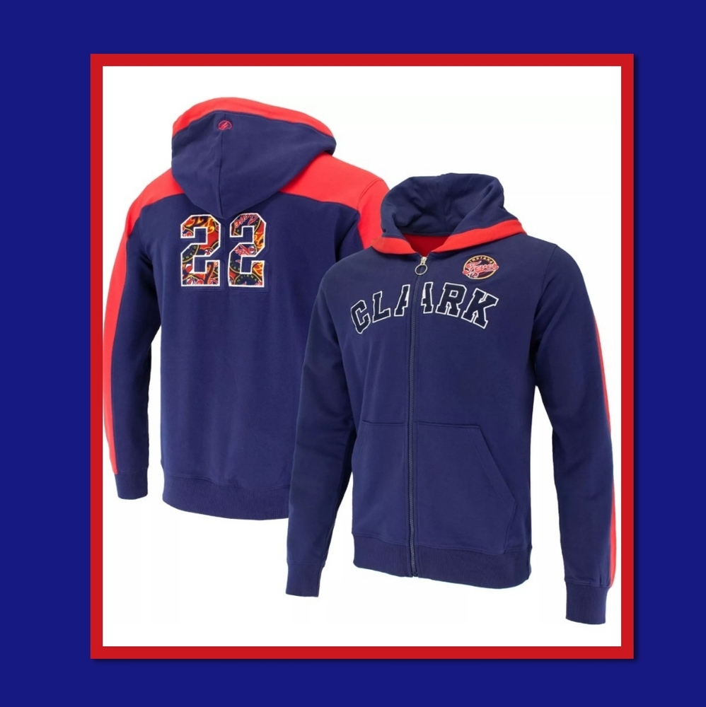 WNBA INDIANA FEVER CAITLIN CLARK #22 ZIP HOODIE.